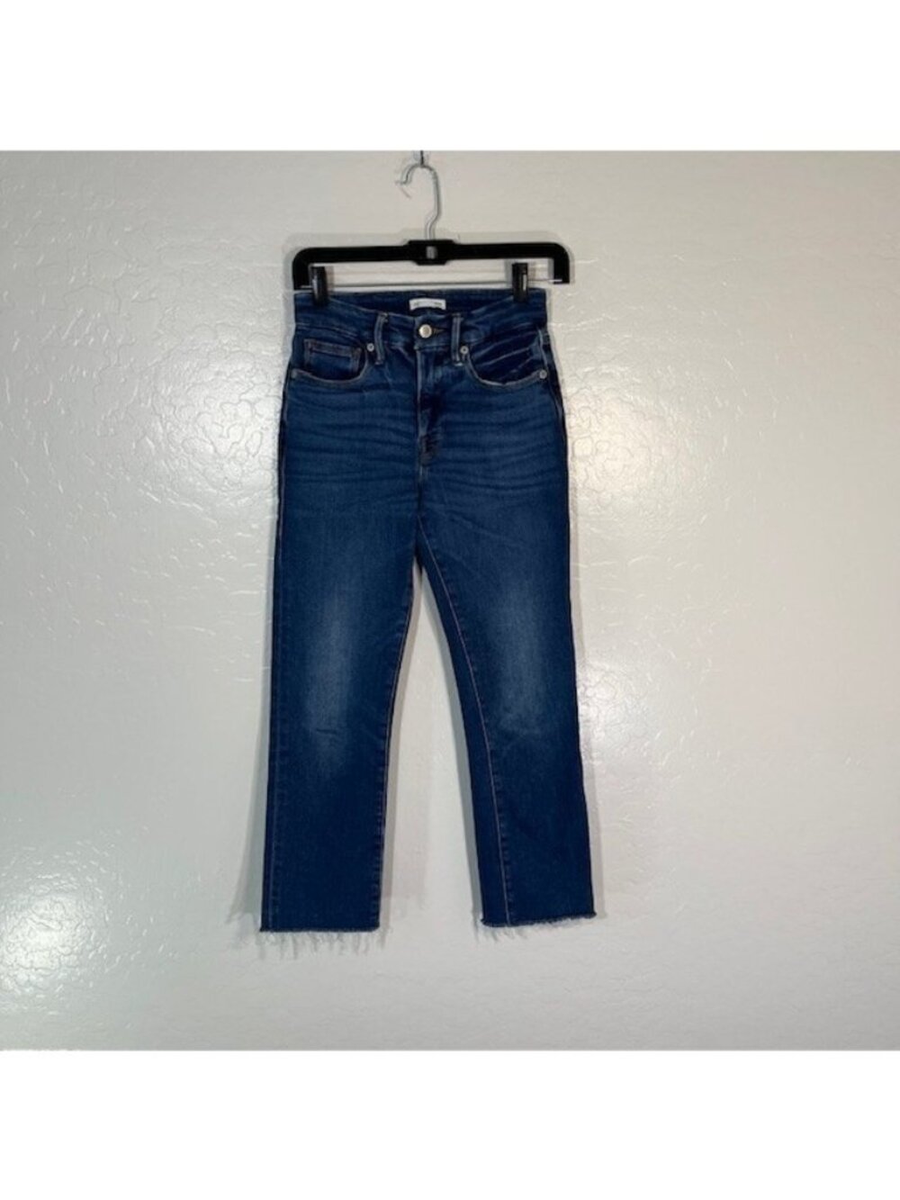 Good American Jeans Womens 2 26 Good Straight Stretch Denim Medium Wash